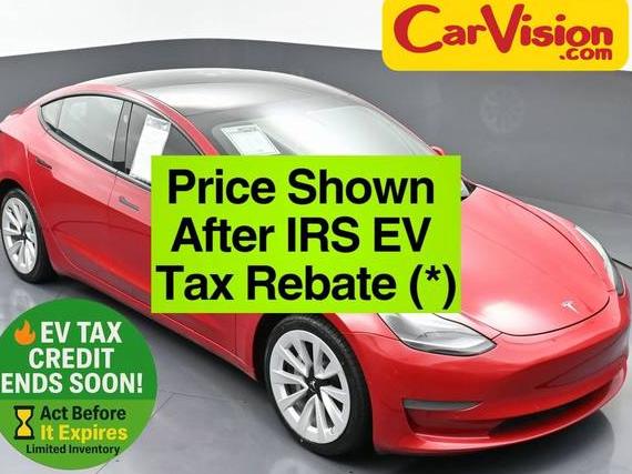 TESLA MODEL 3 2022 5YJ3E1EA2NF187269 image